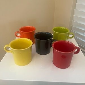 Fiestaware mugs set of 5